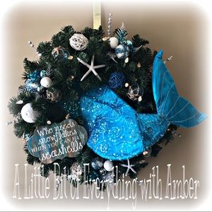 Christmas beach wreath for Elizabeth